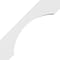 Ekena Millwork 3 1/2-in. W x 32-in. D x 32-in. H Legacy Architectural Grade PVC Knee Brace BRCP035X32X32LEC - alternate 6